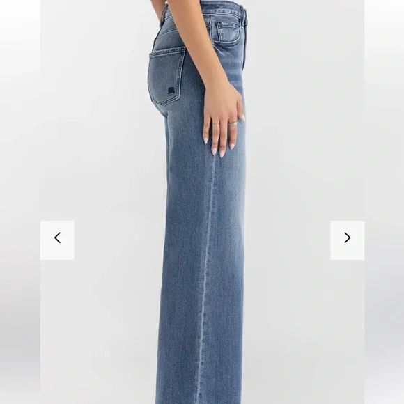 Miss Me Flare Jeans in Classic Blue - Picture 4 of 5